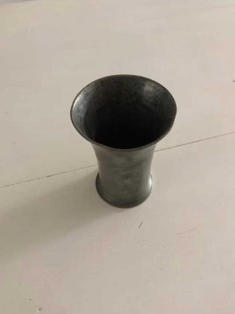 Tinnen beker, Antiek en Kunst, Antiek | Tin, Ophalen of Verzenden