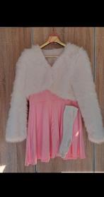 Baby Spice Outfit - Roze Jurkje, Bontjas, 90's Party, Maat 42/44 (L), Ophalen of Verzenden, Zo goed als nieuw, Roze