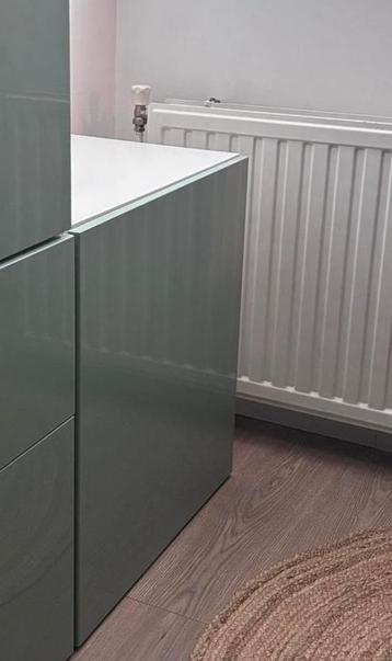 IKEA Besta wandkast mintgroen hoogglans