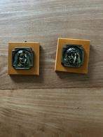 Houten schilderijtjes met Jezus en Maria, Ophalen of Verzenden