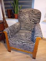 Prachtige fauteuil naar Art Deco / Amsterdamse School, Huis en Inrichting, Fauteuils, Ophalen, Hout, Gebruikt, 75 tot 100 cm