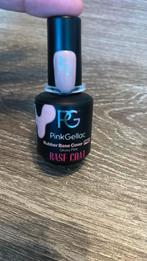 Pink gellac rubberbase cover glowy pink, Ophalen of Verzenden, Zo goed als nieuw, Overige kleuren, Handen en Nagels