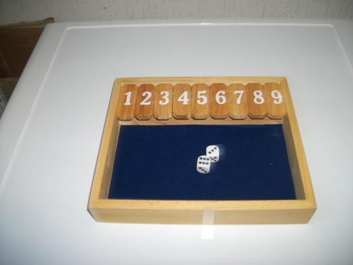 Shut the box in kistje, Kinderen en Baby's, Speelgoed | Houten speelgoed, Zo goed als nieuw, Overige typen, Ophalen of Verzenden