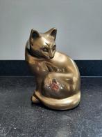 Poes, messing beeld, Ophalen of Verzenden