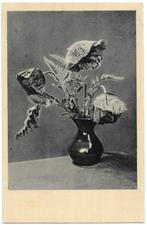Onduidelijke bloemen in een vaas, Ophalen of Verzenden, 1920 tot 1940, Gelopen, Natuur