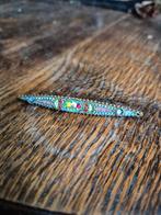 Vintage Broche met micro Mozaïek Bloemen, Sieraden, Tassen en Uiterlijk, Broches, Overige materialen, Gebruikt, Overige kleuren