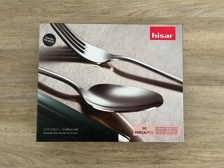 HISAR Alacati Bestekset 30 delig 6 personen - Nieuw, Huis en Inrichting, Keuken | Bestek, Nieuw, Ophalen of Verzenden