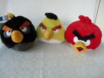 knuffel 3 angry bird , geel zwart en rood zgan, Overige typen, Ophalen of Verzenden, Zo goed als nieuw