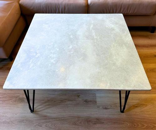 Vintage Marble Coffee Table (Square 90 x 90), Huis en Inrichting, Tafels | Salontafels, Zo goed als nieuw, Minder dan 50 cm, Rechthoekig