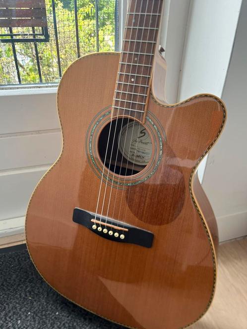 Akoestisch / elektrisch gitaar Samick, Muziek en Instrumenten, Snaarinstrumenten | Gitaren | Akoestisch, Zo goed als nieuw, Western- of Steelstringgitaar