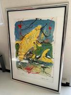 Groot zeefdruk Nic Jonk inclusief metalen lijst, Antiek en Kunst, Kunst | Litho's en Zeefdrukken, Ophalen