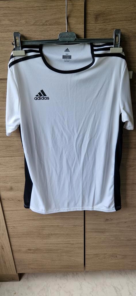 Adidas Sportshirt Wit/Zwart Maat M, Kleding | Heren, Sportkleding, Nieuw, Voetbal, Maat 48/50 (M), Wit, Ophalen of Verzenden