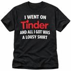 Tinder shirt, Kleding | Heren, T-shirts, Ophalen of Verzenden, Nieuw, Overige maten, Zwart