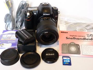 Nikon D50, Nikkor 15-55, SD Nikon flitser, accu, SD, doos beschikbaar voor biedingen