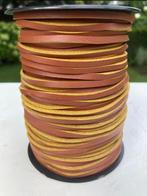 Touw leer - cognac bruin kleur -, Ophalen, Zo goed als nieuw, Materiaal