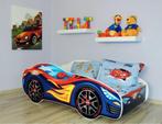 Peuterbed Racing Car 70x140 Rood/Blauw Inclusief Matras, Ophalen, Zo goed als nieuw, Minder dan 140 cm, Matras