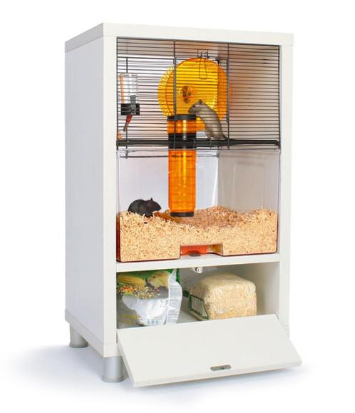 Mooie hamsterkooi in kastvorm van merk Omlet, Dieren en Toebehoren, Knaagdieren en Konijnen | Hokken en Kooien, Gebruikt, Kooi