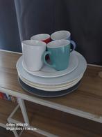 eet borden en koffie bekers, Huis en Inrichting, Keuken | Servies, Ophalen, Gebruikt, Overige typen, Effen