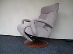 KEURIG NETTE Himolla relax fauteuil elektr verst. stof grijs, Huis en Inrichting, Fauteuils, Hout, Zo goed als nieuw, Ophalen