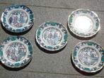 5x antiek bord B F BOCH FRERES CANTON chinees decor XIX E., Antiek en Kunst, Ophalen of Verzenden