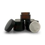 30 ml glazen potjes amber (5x), Ophalen of Verzenden, Zo goed als nieuw, Overige typen