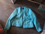 Lichtblauwe Quilted Jas SO-SO, Maat 38/40 (M), Blauw, Ophalen of Verzenden, Zo goed als nieuw