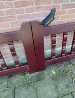 Hekwerk--klassiek hardhouten hek "jaren 30" -- NIEUWSTAAT--, Tuin en Terras, Ophalen, Met poort, Gebruikt, Tuinhek