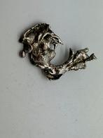 A716 Prachtige zilveren brutalist hanger, Sieraden, Tassen en Uiterlijk, Antieke sieraden, Ophalen of Verzenden, Zilver, Hanger