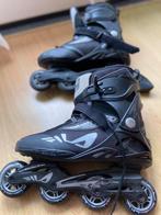 Teab Skeelers skates Fila legacy comp maat 45 zwart grijs, Sport en Fitness, Skeelers, Zo goed als nieuw, Inline skates 4 wielen