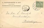 A. Pannebakker + Son, Hazerswoude - 10.1913 - briefkaart, Ophalen of Verzenden, Briefkaart