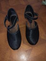 Sanita vacht klompen clogs met hak maat 40, Pumps, Zwart, Ophalen of Verzenden, Zo goed als nieuw