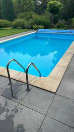 Zwembadtrap RVS, Tuin en Terras, Ophalen, Gebruikt, Ladder