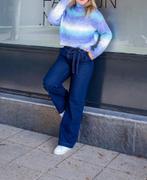 Donkerblauwe jeans met contrasterende naden, Boetiek, Blauw, Ophalen of Verzenden, Zo goed als nieuw