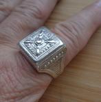 zilveren antieke royale mannen ring [340], 20 of groter, Verzenden, Heer, Zo goed als nieuw