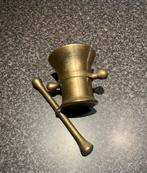 Antieke Koperen Vijzel met Stamper, Ophalen of Verzenden, Koper