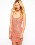 NIEUW: Roze Needle & Thread pailletten jurk - maat 34, Nieuw, Maat 34 (XS) of kleiner, Needle & Thread, Roze