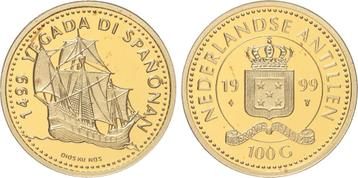 Nederlandse Antillen 100 gulden goud 1999 beschikbaar voor biedingen