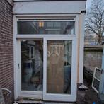 Schuifpui 1,86x2,58 dubbel glas, bovenlicht en luchtrooster, Ophalen, Overige materialen, Gebruikt, 150 tot 225 cm