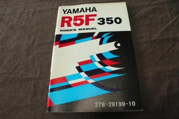 Yamaha R5F 350cc  1972 ?? rider's manual instructie boekje beschikbaar voor biedingen