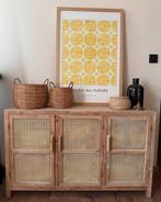 Webbing dressoir Bandung naturel, Huis en Inrichting, Kasten | Dressoirs, Ophalen, Zo goed als nieuw, 25 tot 50 cm