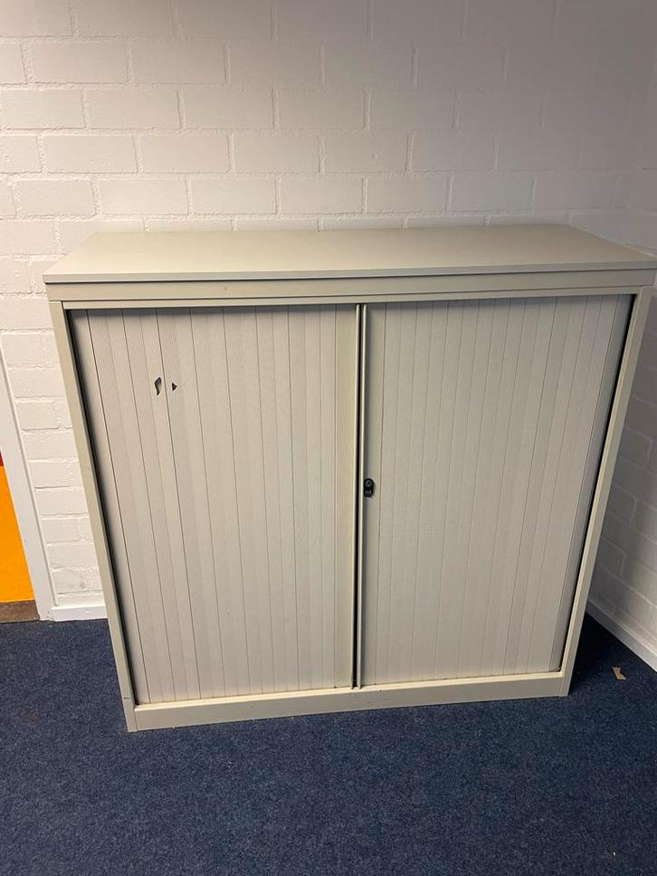 Archiefkast met roldeuren, Huis en Inrichting, Kasten | Ladekasten, Gebruikt, 100 tot 150 cm, 100 tot 150 cm, 25 tot 50 cm, Metaal