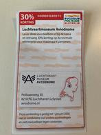 Aviodrome 30% korting maximaal 4 personen, Drie personen of meer, Kortingsbon, Overige typen