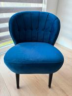 Blauwe fauteuil, Huis en Inrichting, Stoelen, Ophalen, Blauw, Zo goed als nieuw, Eén
