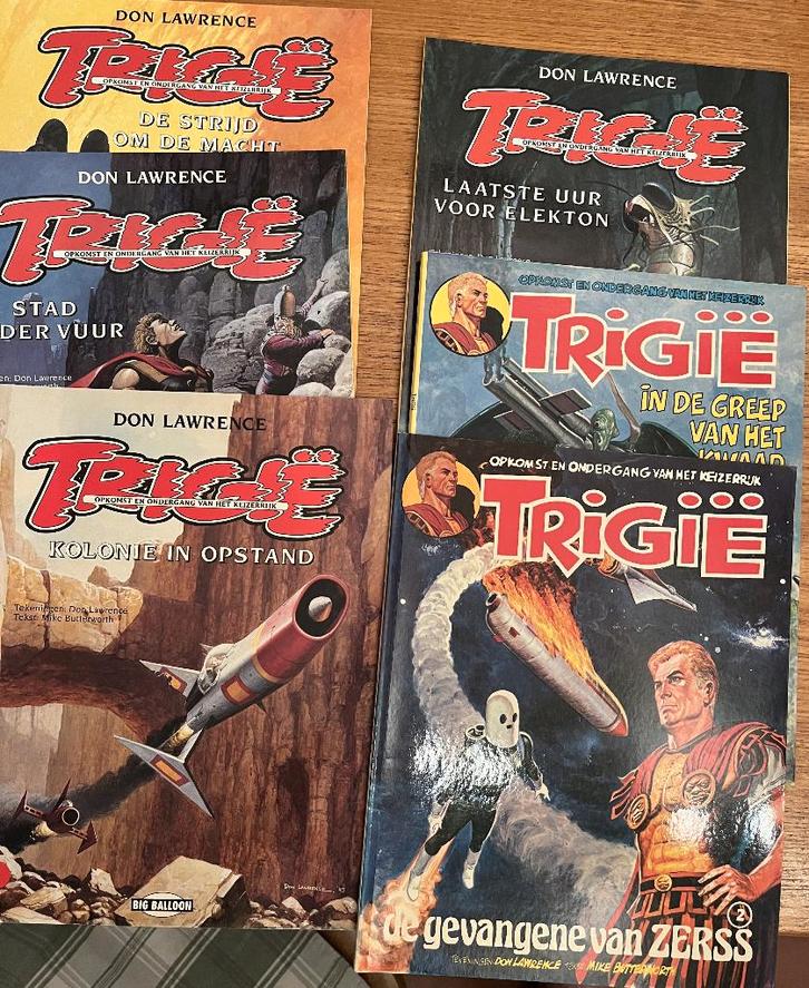 Trigië -Don Lawrence, Boeken, Stripboeken, Gelezen, Meerdere stripboeken, Ophalen of Verzenden