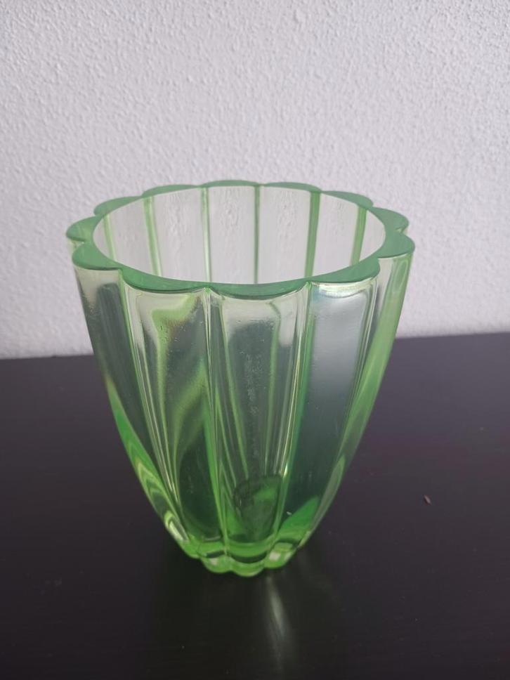 Kristallen Vaas Annagroen., Antiek en Kunst, Antiek | Glas en Kristal, Ophalen of Verzenden