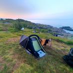 Wild camperen beginner set 1 pers. Tent, Slaapmat, Slaapzak., Ophalen of Verzenden, Gebruikt, Tot en met 2
