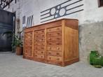 XL Vintage Houten Laden & Vitrine Kast | Winkel Presentatie, Huis en Inrichting, Kasten | Vitrinekasten, Met deur(en), 150 tot 200 cm