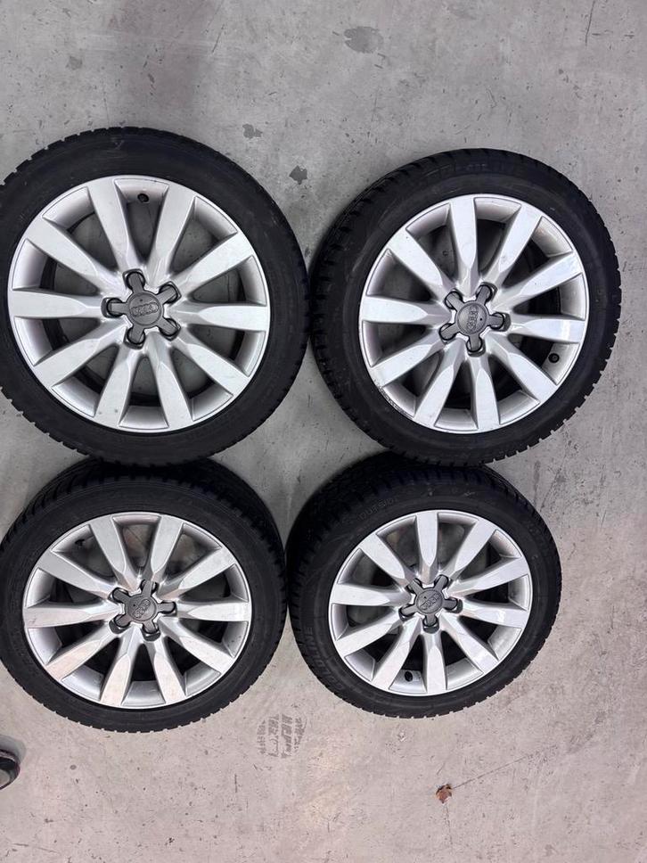 Audi A1 Winterset 16 inch - 5x100, Auto-onderdelen, Banden en Velgen, Banden en Velgen, Winterbanden, 16 inch, Personenwagen, Gebruikt