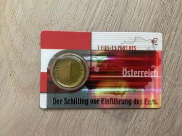 Oostenrijk 1 shilling coincard 1998