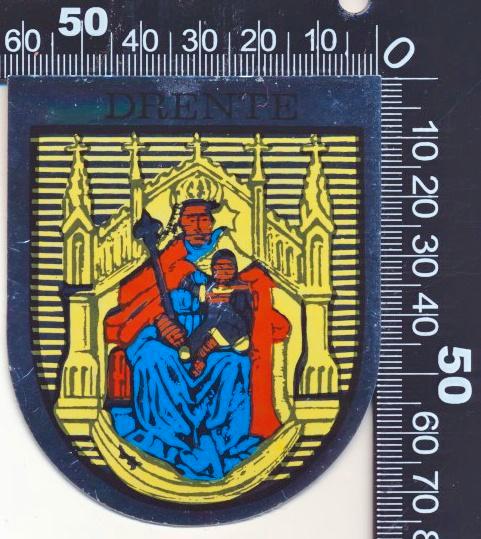 Sticker: Drenthe (6), Verzamelen, Stickers, Zo goed als nieuw, Bedrijf of Vereniging, Ophalen of Verzenden